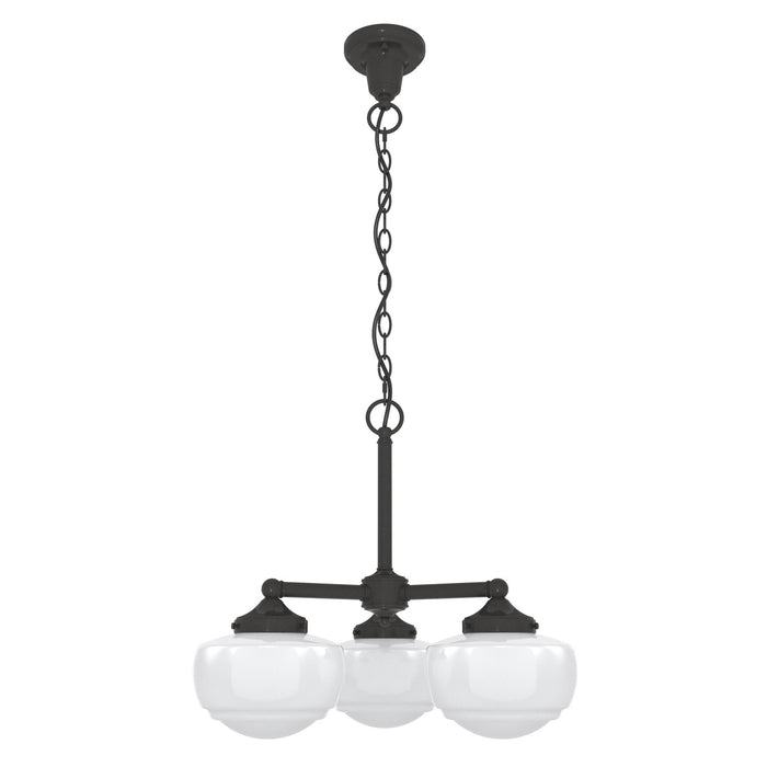 Hunter 19357 Three Light Chandelier, Noble Bronze
