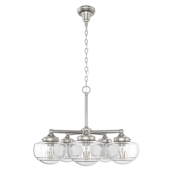 Hunter 19360 Five Light Chandelier, Brushed Nickel
