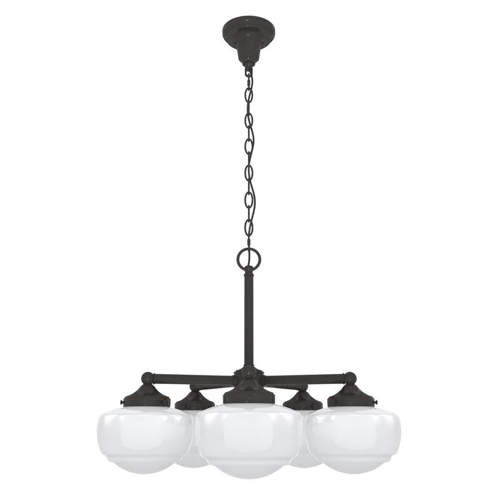 Hunter 19361 Five Light Chandelier, Noble Bronze
