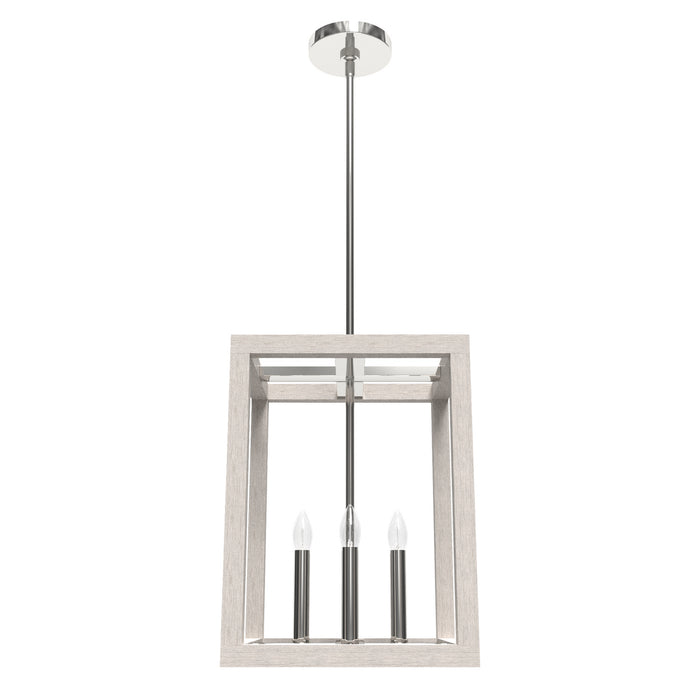 Hunter 19480 Four Light Pendant, Chrome