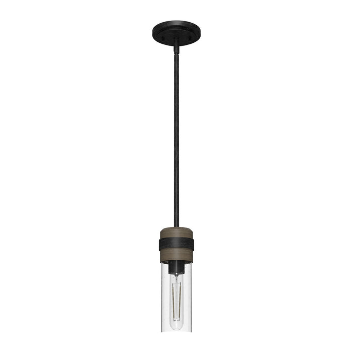 Hunter 19484 One Light Mini Pendant, Rustic Iron