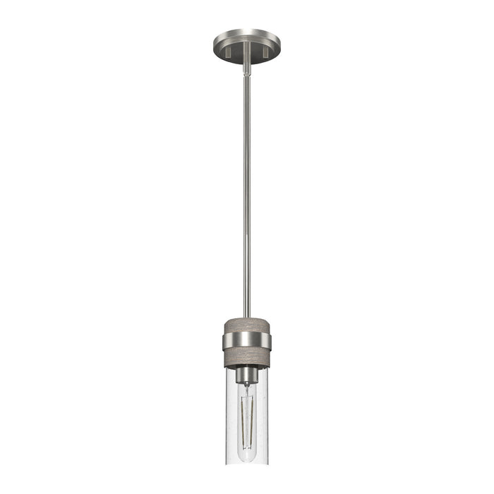 Hunter 19485 One Light Mini Pendant, Brushed Nickel