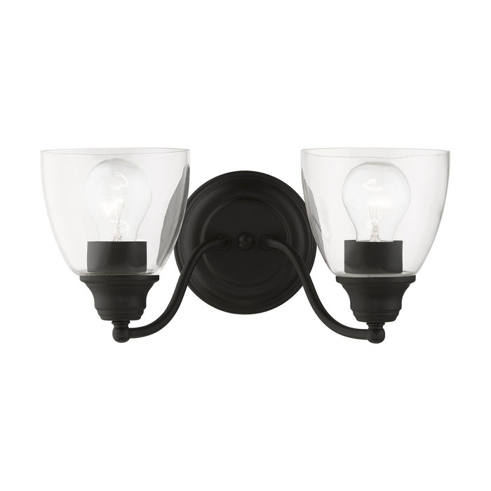 Livex Lighting 15132-04 Two Light Vanity Sconce, Black