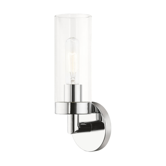 Livex Lighting 16171-05 One Light Wall Sconce, Polished Chrome