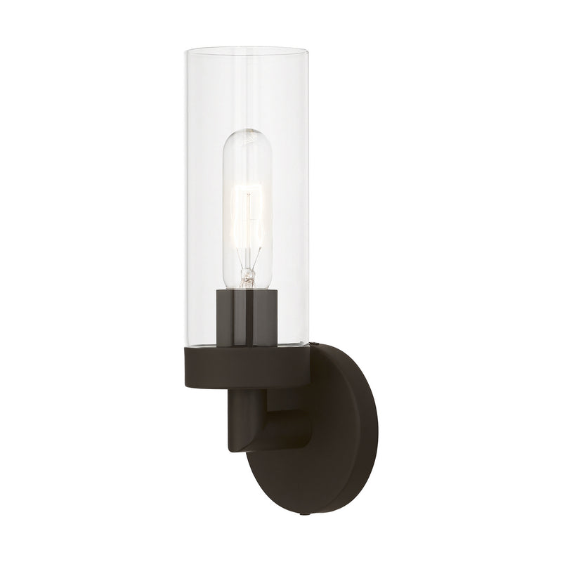 Livex Lighting 16171-07 One Light Wall Sconce, Bronze