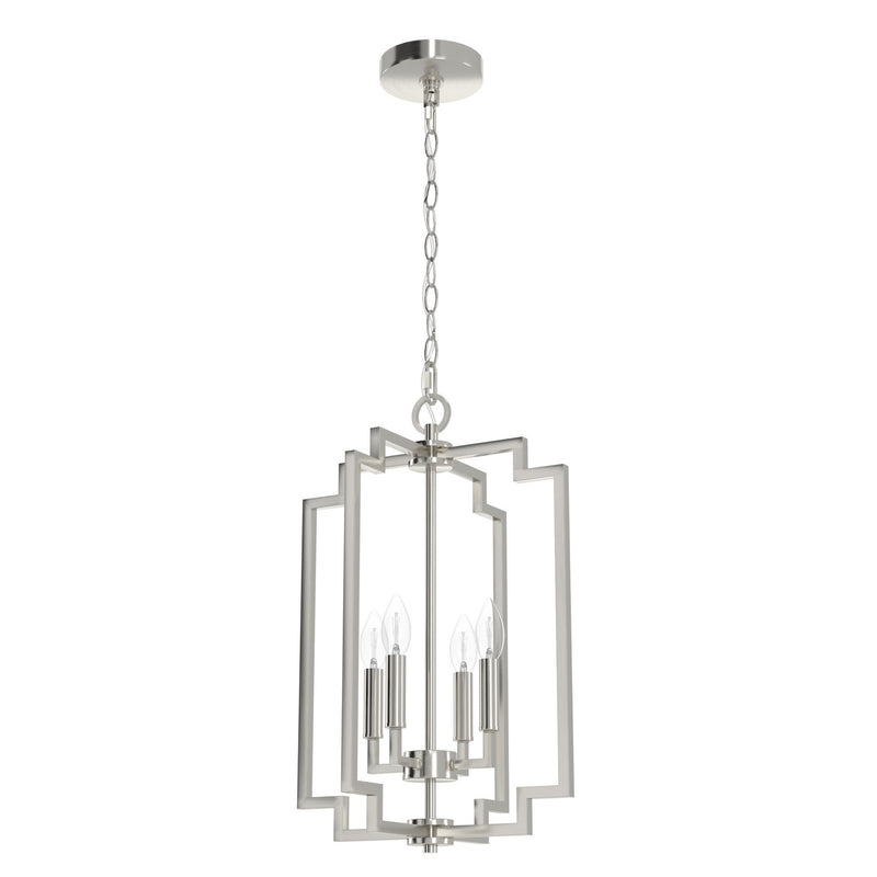 Hunter 19575 Four Light Pendant, Brushed Nickel