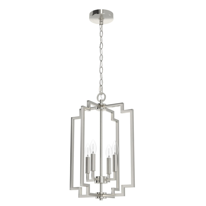 Hunter 19575 Four Light Pendant, Brushed Nickel