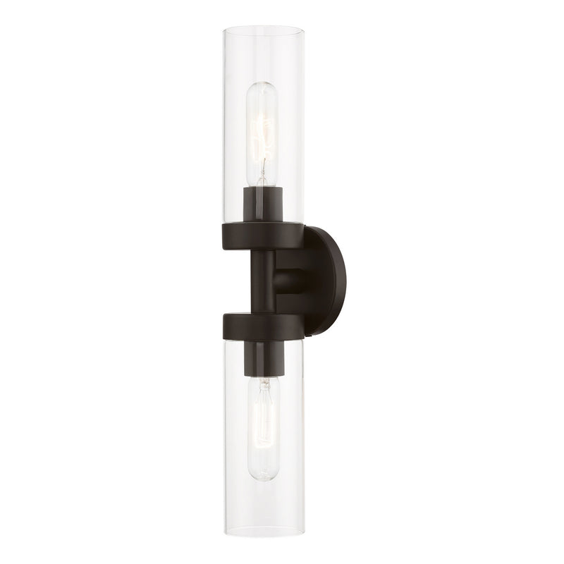 Livex Lighting 16172-07 Two Light Vanity Sconce, Bronze