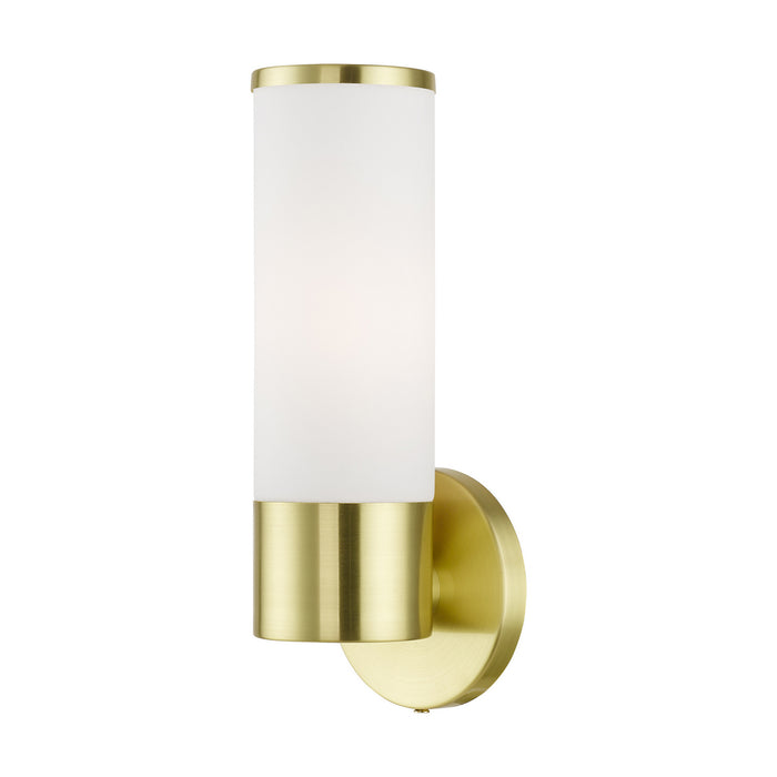 Livex Lighting 16561-12 One Light Wall Sconce, Satin Brass