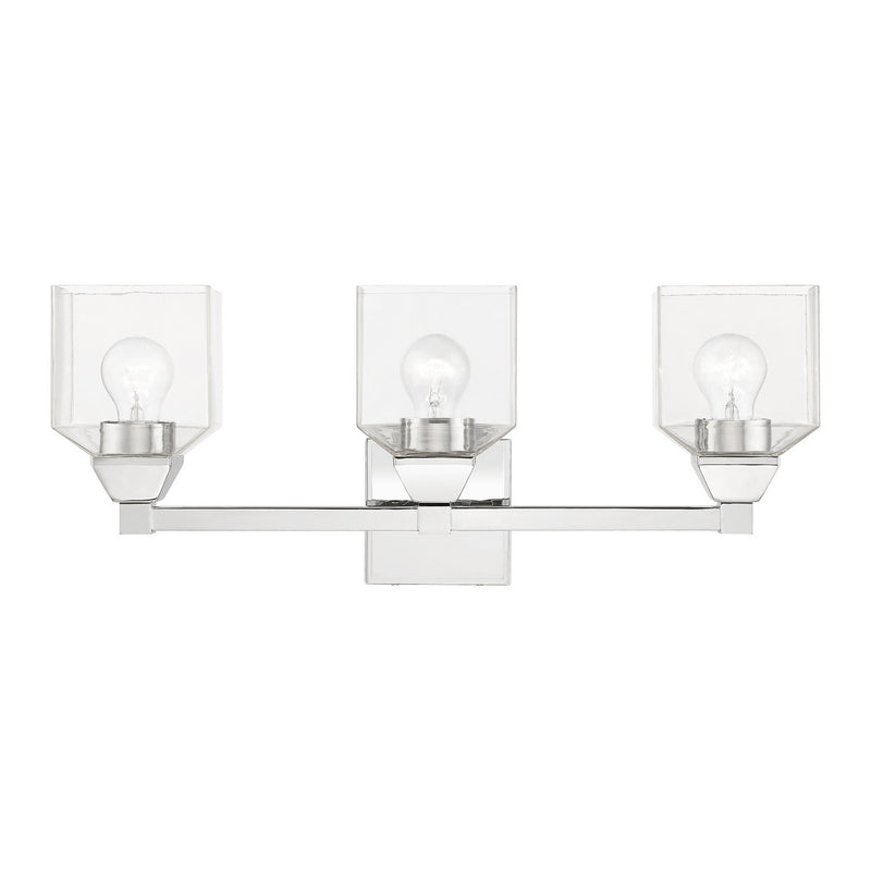 Livex Lighting 16773-05 Three Light Vanity Sconce, Polished Chrome