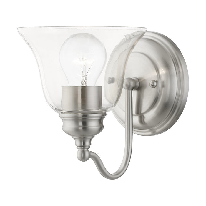 Livex Lighting 16931-91 One Light Vanity Sconce, Brushed Nickel