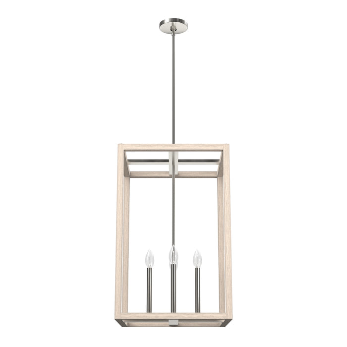 Hunter 19695 Four Light Pendant, Brushed Nickel