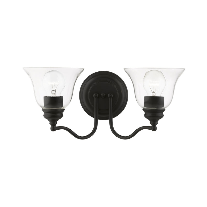 Livex Lighting 16932-04 Two Light Vanity Sconce, Black