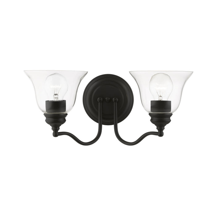 Livex Lighting 16932-04 Two Light Vanity Sconce, Black