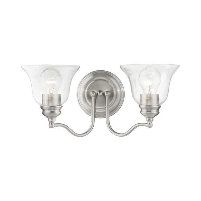 Livex Lighting 16932-91 Two Light Vanity Sconce, Brushed Nickel