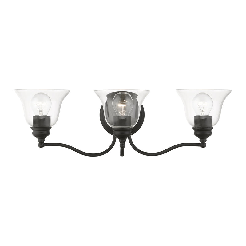 Livex Lighting 16933-04 Three Light Vanity Sconce, Black