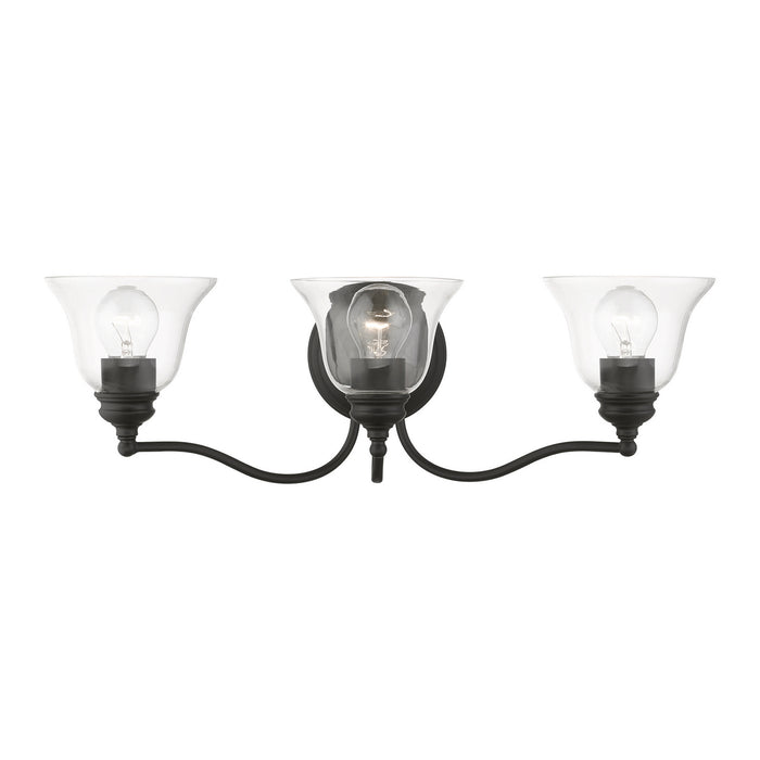 Livex Lighting 16933-04 Three Light Vanity Sconce, Black
