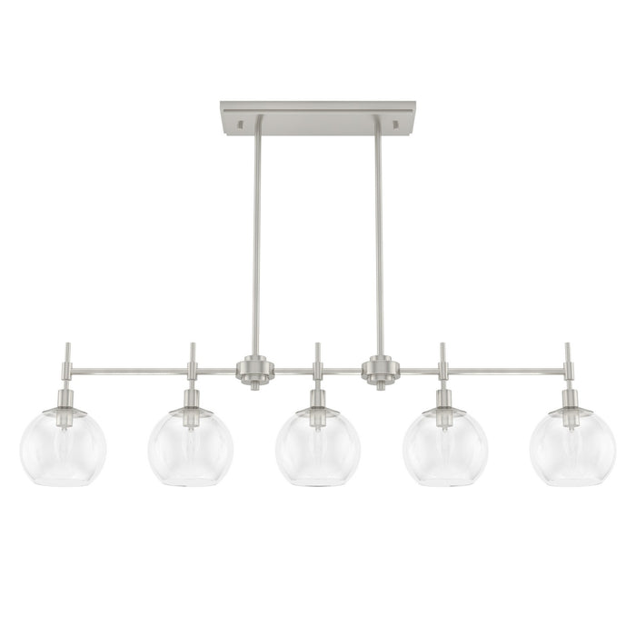 Hunter 19748 Five Light Chandelier, Brushed Nickel
