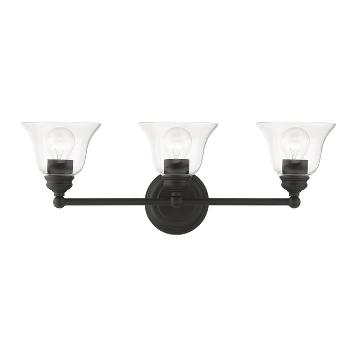 Livex Lighting 16943-04 Three Light Vanity Sconce, Black