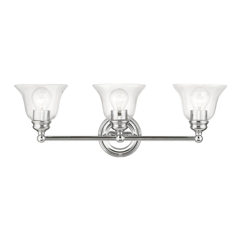 Livex Lighting 16943-05 Three Light Vanity Sconce, Polished Chrome