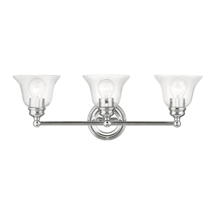 Livex Lighting 16943-05 Three Light Vanity Sconce, Polished Chrome