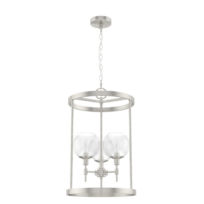 Hunter 19750 Three Light Pendant, Brushed Nickel