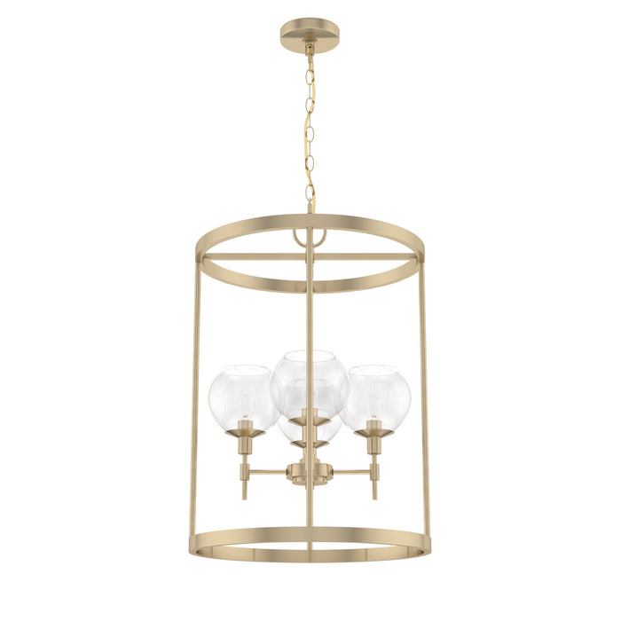 Hunter 19751 Four Light Foyer Pendant, Alturas Gold