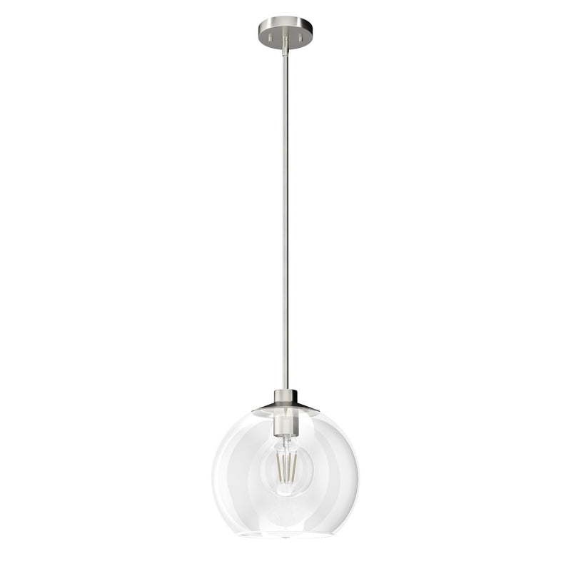 Hunter 19754 One Light Pendant, Brushed Nickel
