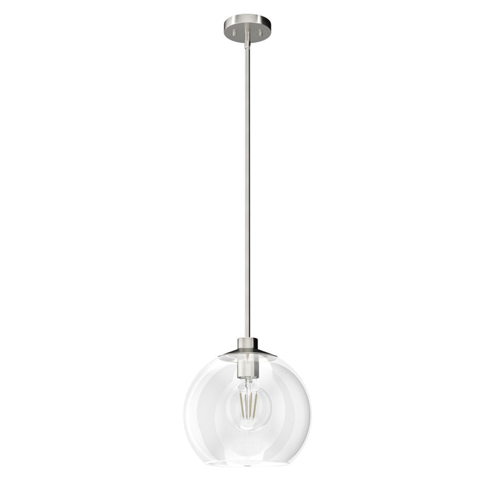 Hunter 19754 One Light Pendant, Brushed Nickel