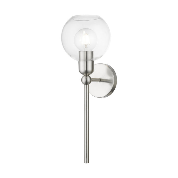 Livex Lighting 16971-91 One Light Wall Sconce, Brushed Nickel