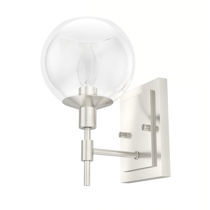 Hunter 19760 One Light Wall Sconce, Brushed Nickel