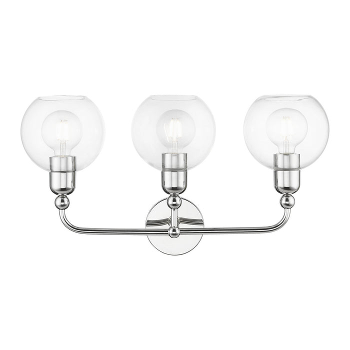 Livex Lighting 16973-05 Three Light Vanity Sconce, Polished Chrome