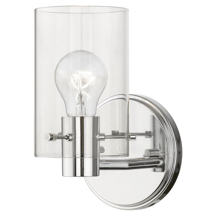 Livex Lighting 17231-05 One Light Wall Sconce, Polished Chrome