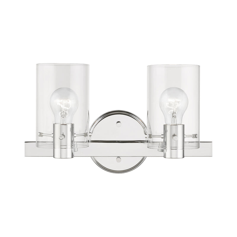 Livex Lighting 17232-05 Two Light Vanity Sconce, Polished Chrome