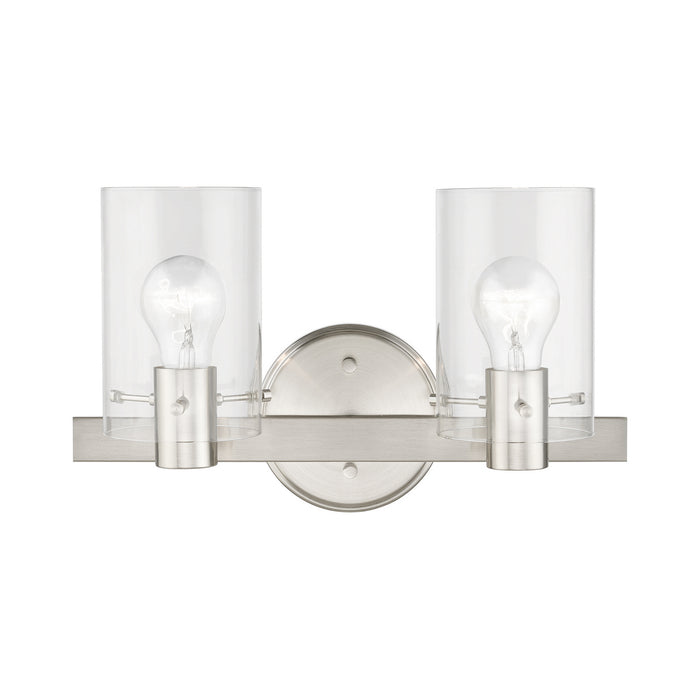 Livex Lighting 17232-91 Two Light Vanity Sconce, Brushed Nickel