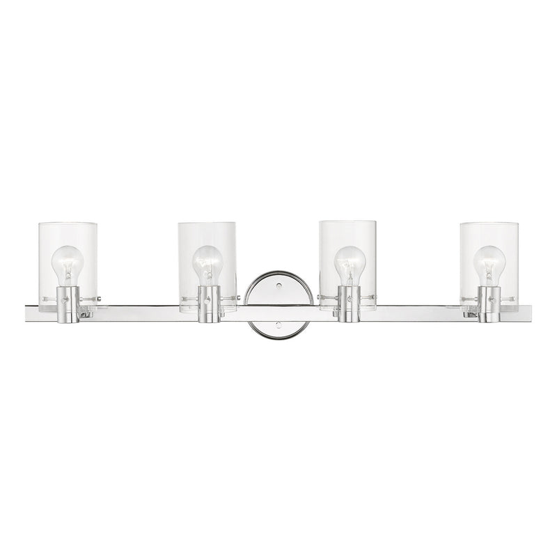 Livex Lighting 17234-05 Four Light Vanity Sconce, Polished Chrome