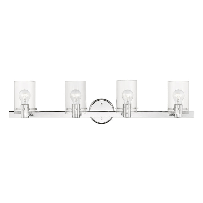 Livex Lighting 17234-05 Four Light Vanity Sconce, Polished Chrome