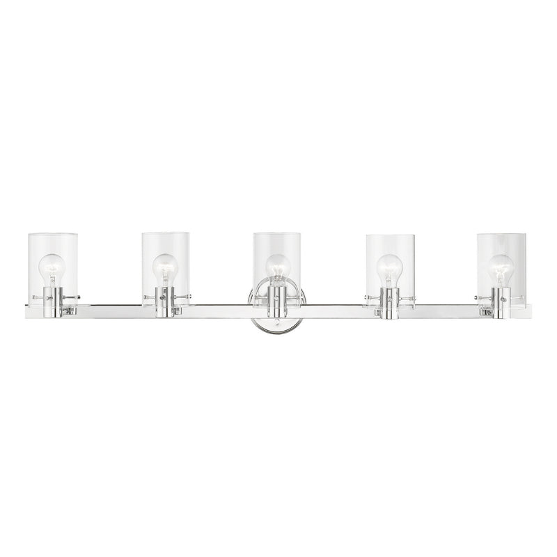 Livex Lighting 17235-05 Five Light Vanity Sconce, Polished Chrome