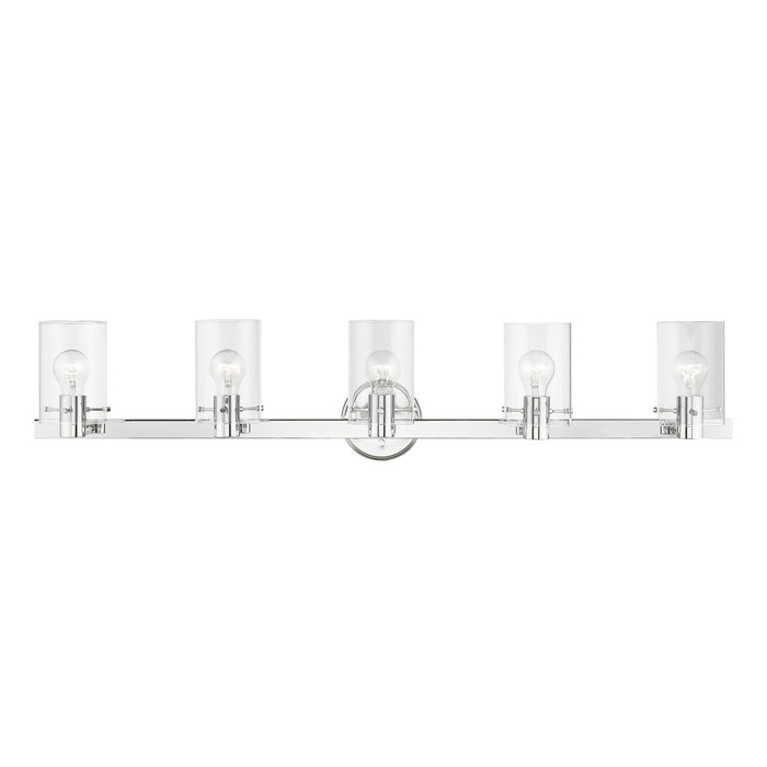 Livex Lighting 17235-05 Five Light Vanity Sconce, Polished Chrome