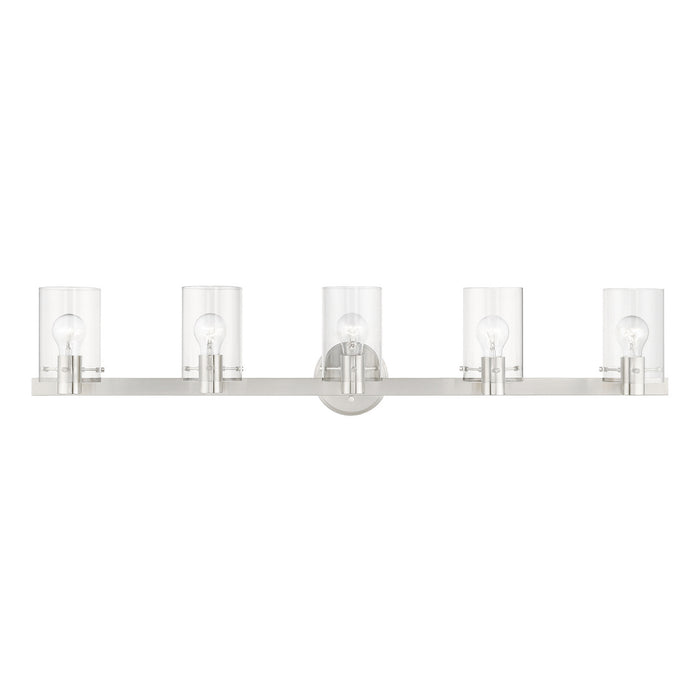 Livex Lighting 17235-91 Five Light Vanity Sconce, Brushed Nickel