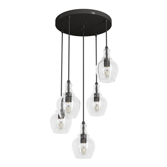Hunter 19898 Five Light Cluster, Noble Bronze