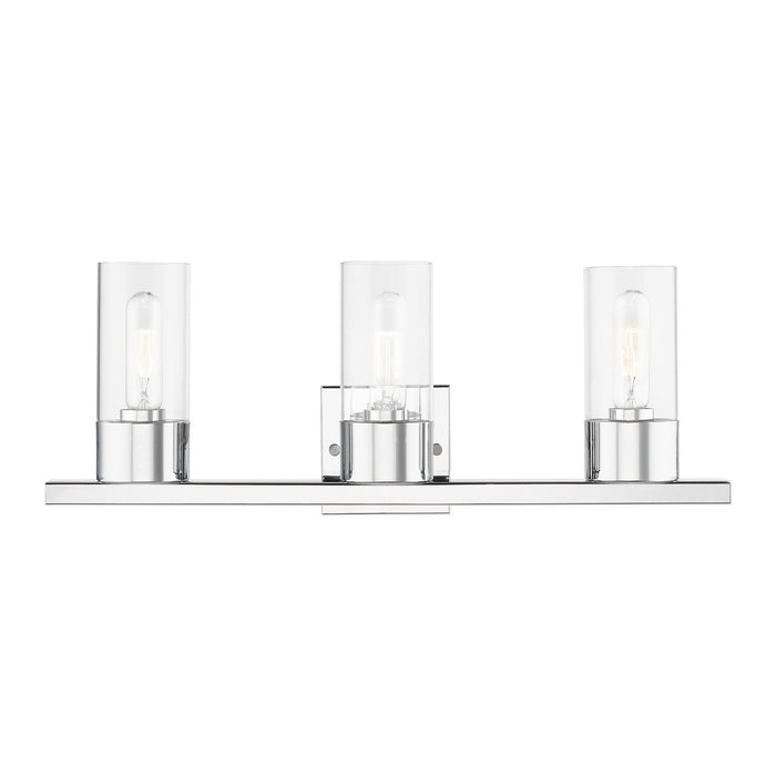 Livex Lighting 17313-05 Three Light Vanity Sconce, Polished Chrome