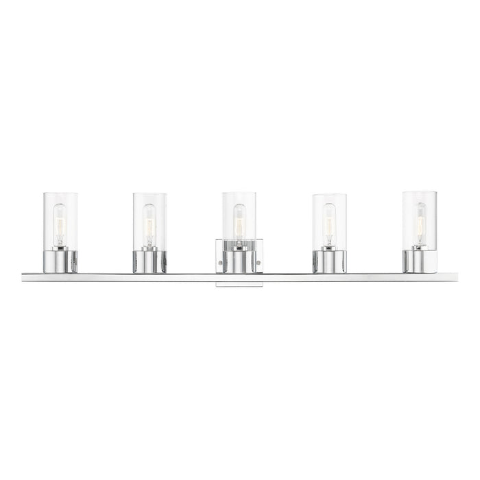 Livex Lighting 17315-05 Five Light Vanity Sconce, Polished Chrome