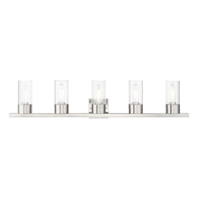 Livex Lighting 17315-91 Five Light Vanity Sconce, Brushed Nickel