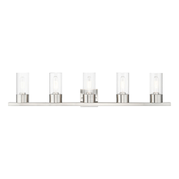Livex Lighting 17315-91 Five Light Vanity Sconce, Brushed Nickel