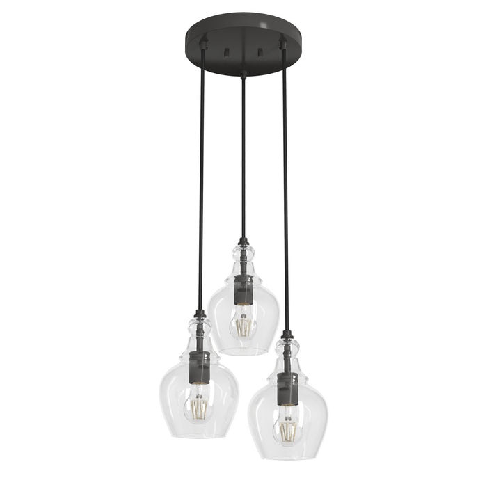 Hunter 19991 Three Light Cluster, Noble Bronze