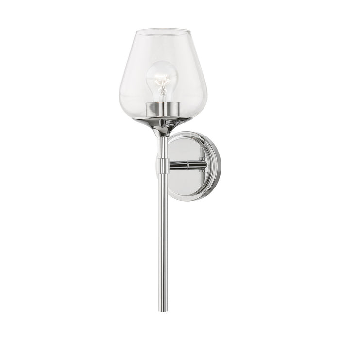 Livex Lighting 17471-05 One Light Vanity Sconce, Polished Chrome