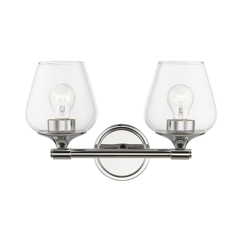 Livex Lighting 17472-05 Two Light Vanity Sconce, Polished Chrome