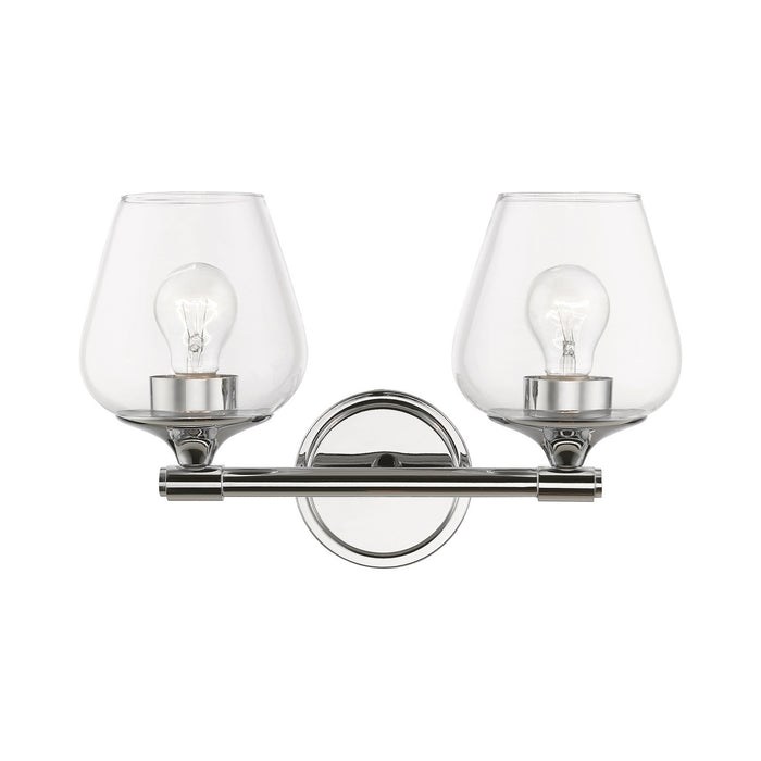 Livex Lighting 17472-05 Two Light Vanity Sconce, Polished Chrome