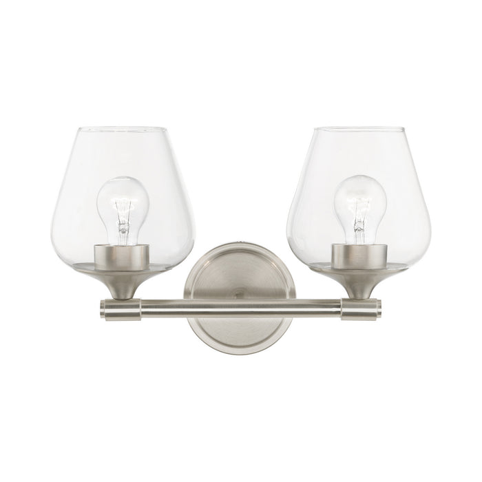 Livex Lighting 17472-91 Two Light Vanity Sconce, Brushed Nickel